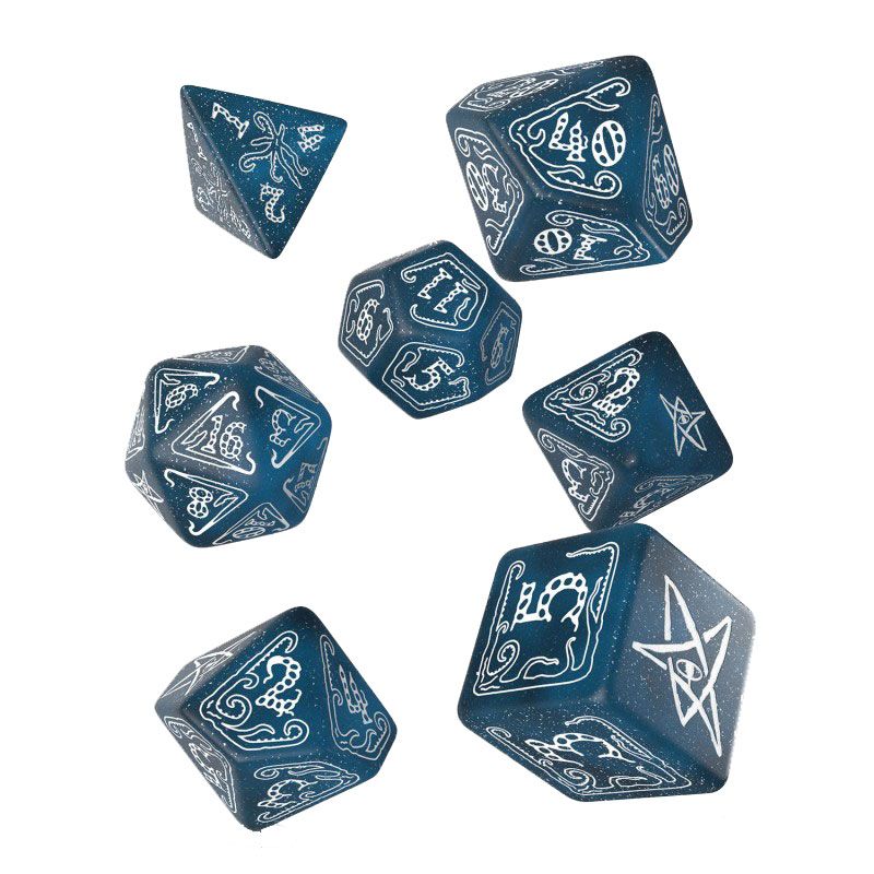 Call of Cthulhu Würfel Set Abyssal & White (7) Image 1