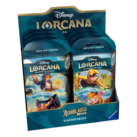 Disney Lorcana TCG Azurblaues Meer Starter Decks Display (8) *Deutsche Edition* Image 1