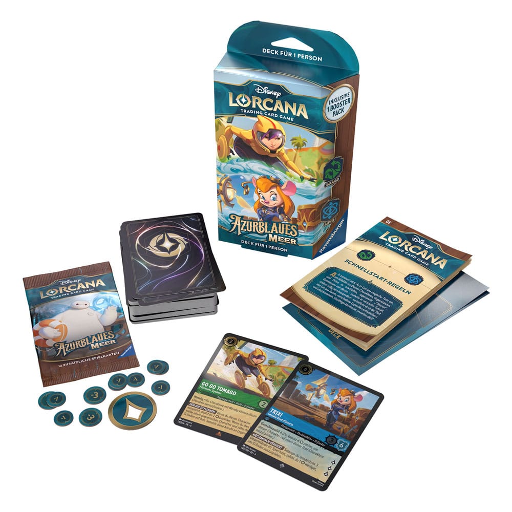 Disney Lorcana TCG Azurblaues Meer Starter Decks Display (8) *Deutsche Edition* Image 5