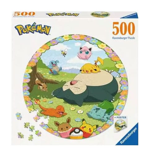 Pokémon Rund-Puzzle Blumige Pokémon (500 Teile) Image 1