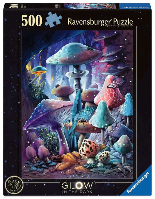 Ravensburger Glow-in-the-Dark Puzzle Pilze im Mondschein (500 Teile) Image 1