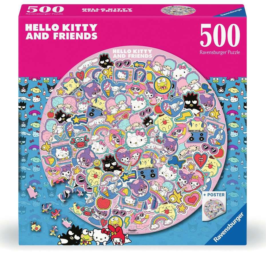 Hello Kitty and Friends Rund-Puzzle (500 Teile) Image 1