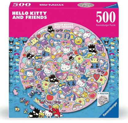 Hello Kitty and Friends Rund-Puzzle (500 Teile) Image 1