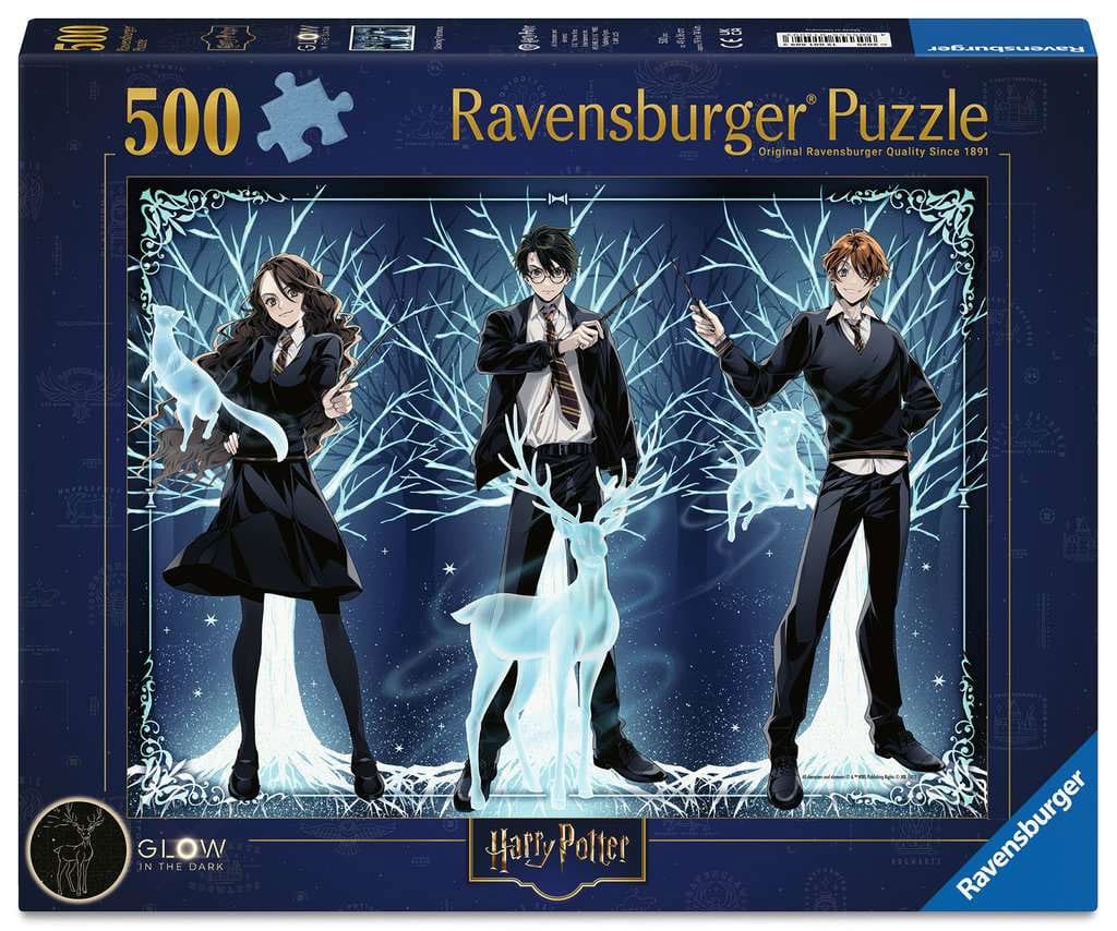 Harry Potter Glow-in-the-Dark Puzzle Leuchtender Patronus (500 Teile) Image 1