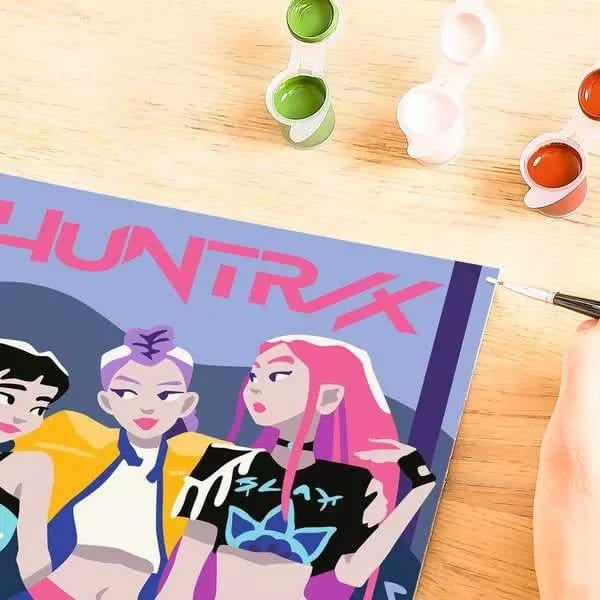 KPop Demon Hunters CreArt Malen nach Zahlen Malset Huntrix Image 4