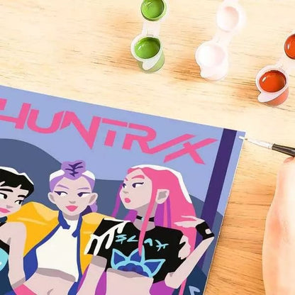 KPop Demon Hunters CreArt Malen nach Zahlen Malset Huntrix Image 4