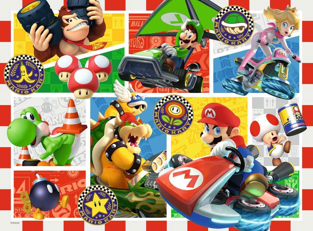 Super Mario Kinderpuzzle XXL Spaß mit Mario Kart (150 Teile) Image 2
