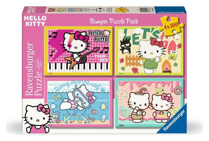Hello Kitty Puzzles 4er-Pack Los geht's, Hello Kitty! (4x100 Teile) Image 1