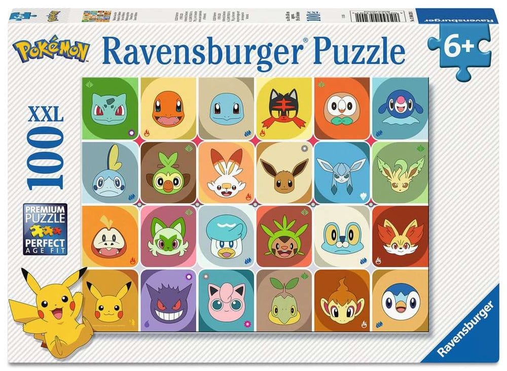 Pokémon Kinderpuzzle Pokémon Gesichter (100 Teile XXL) Image 1