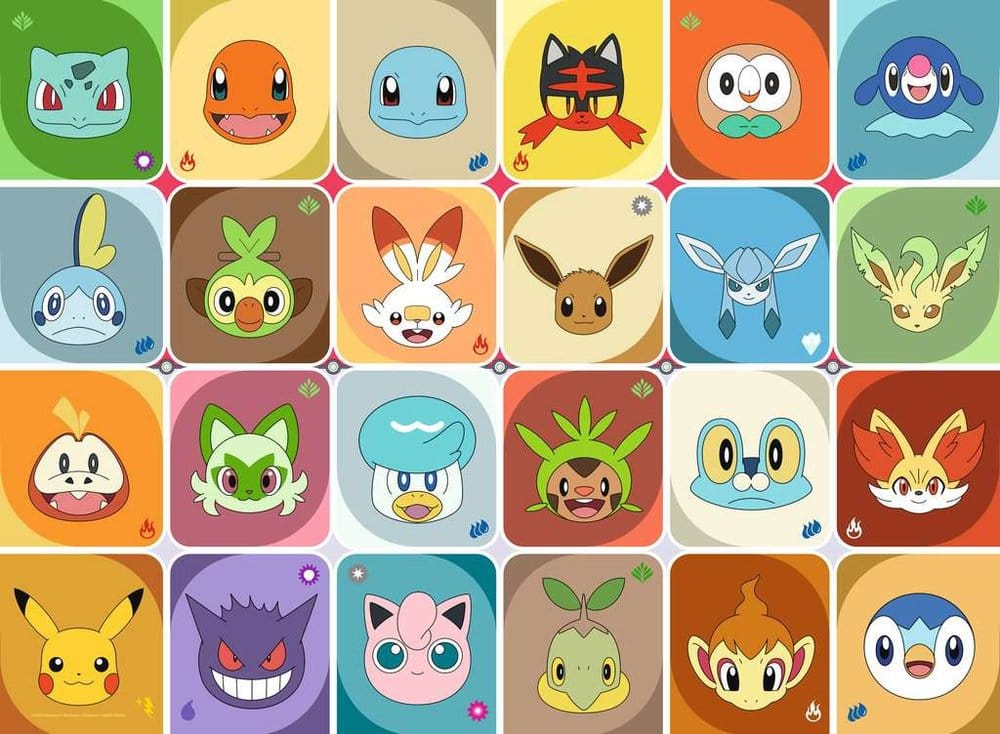 Pokémon Kinderpuzzle Pokémon Gesichter (100 Teile XXL) Image 2