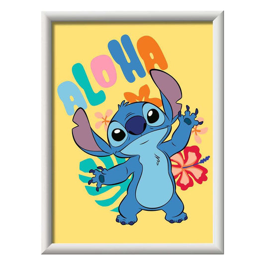 Disney Malen nach Zahlen Malset Aloha Stitch 18 x 24 cm *Deutsche Version* Image 2