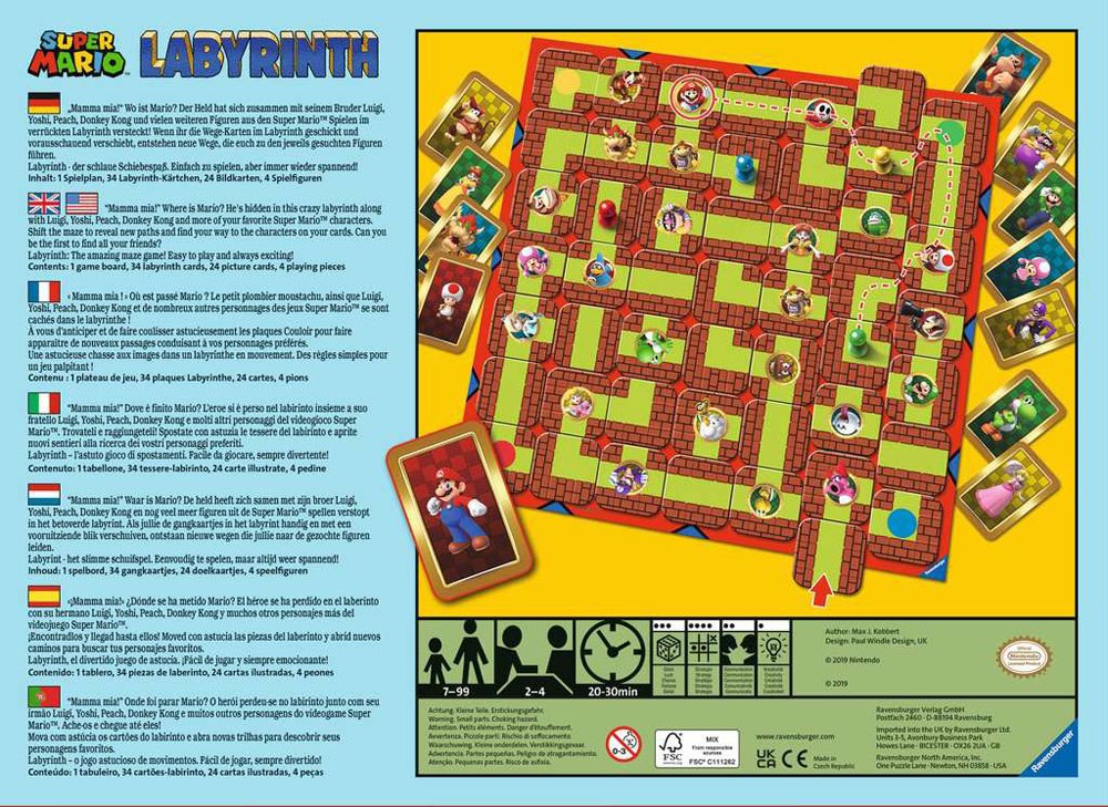 Super Mario Brettspiel Labyrinth Image 2
