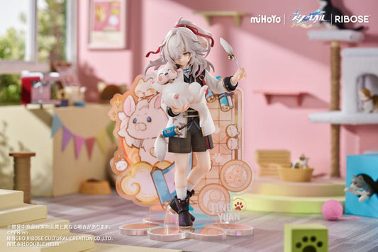 Honkai: Star Rail Rise Up Little Cat Series PVC Statue Jing Yuan 20 cm Image 2