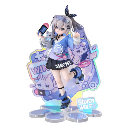Honkai: Star Rail Rise Up Little Cat Series PVC Statue Silver Wolf Ver. 19 cm Image 1