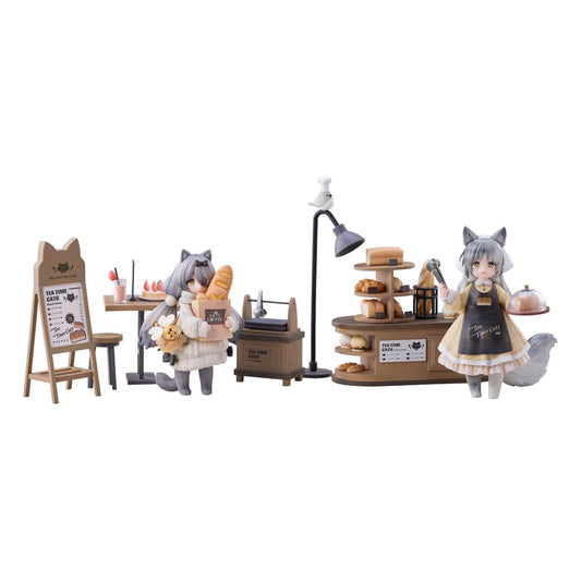 Decorated Life Collection PVC Statue Tea Time Cats - Cat Town Bakery Staff & Customer Set 12 cm Image 1