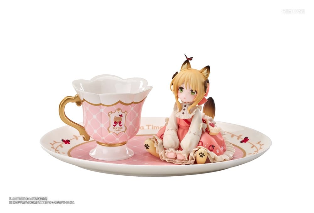 Original Character DLC Series PVC Figur Tea Time Cats Orange Cat 10 cm Image 1