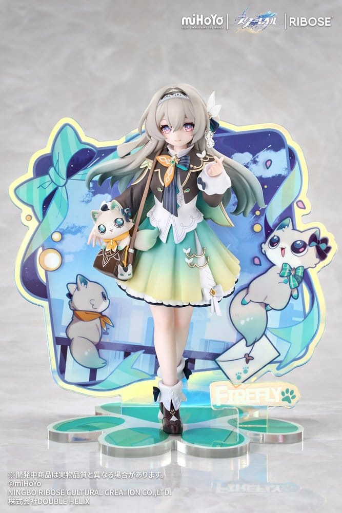 Honkai: Star Rail Rise Up+ Chibi Cat Series Minifigur Firefly Ver. 18 cm Image 1