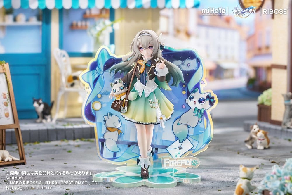 Honkai: Star Rail Rise Up+ Chibi Cat Series Minifigur Firefly Ver. 18 cm Image 4