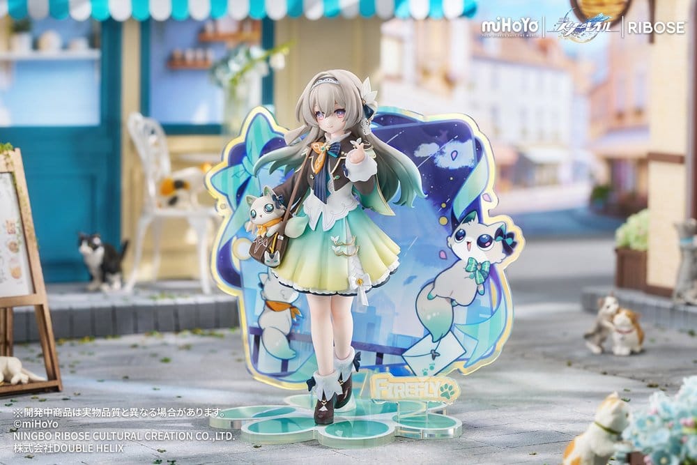 Honkai: Star Rail Rise Up+ Chibi Cat Series Minifigur Firefly Ver. 18 cm Image 5