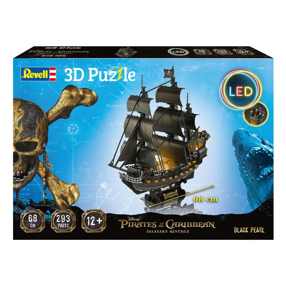 Pirates of the Caribbean: Salazars Rache 3D Puzzle Black Pearl LED Edition Image 4