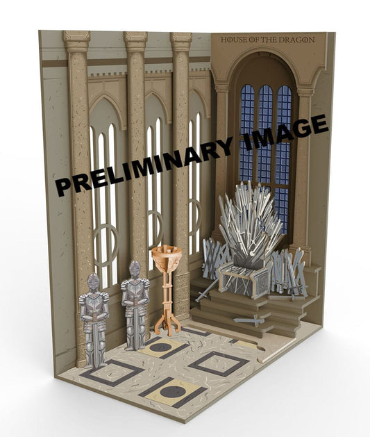House of the Dragon Tiny Adventures Book Nook Mini-Diorama Iron Throne 23 cm Image 2