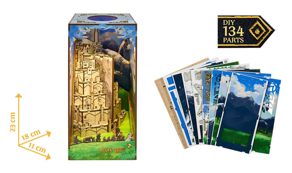 Der Herr der Ringe Tiny Adventures Book Nook Mini-Diorama Minas Tirith 23 cm Image 3