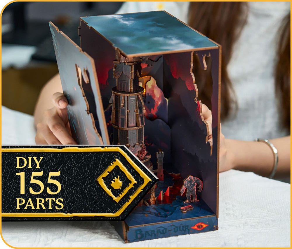 Der Herr der Ringe Tiny Adventures Book Nook Mini-Diorama Barad-Dûr 23 cm Image 5