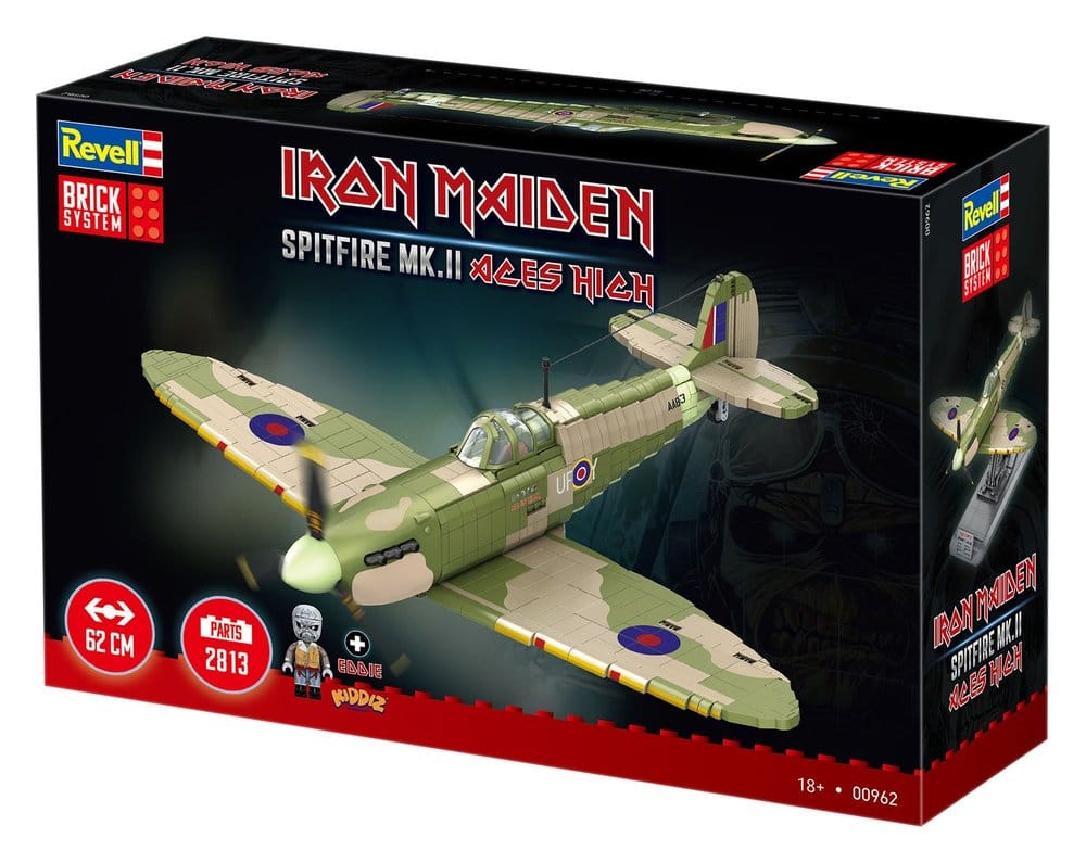 Iron Maiden Brick System Klemmbaustein Set Spitfire MK.II Aces High 58 cm Image 3