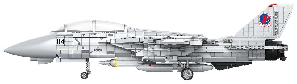 Top Gun Brick System Klemmbaustein Set Maverick's F-14A Tomcat Image 3