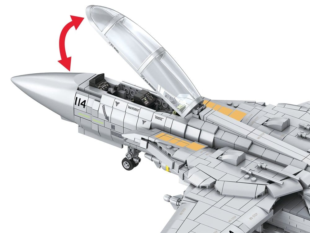 Top Gun Brick System Klemmbaustein Set Maverick's F-14A Tomcat Image 5