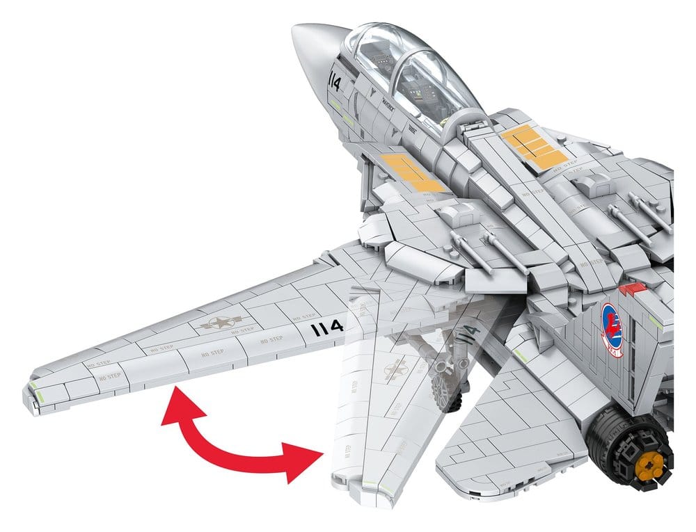 Top Gun Brick System Klemmbaustein Set Maverick's F-14A Tomcat Image 7