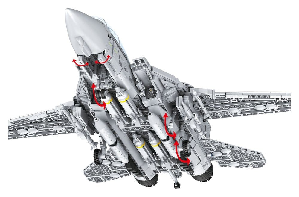 Top Gun Brick System Klemmbaustein Set Maverick's F-14A Tomcat Image 8