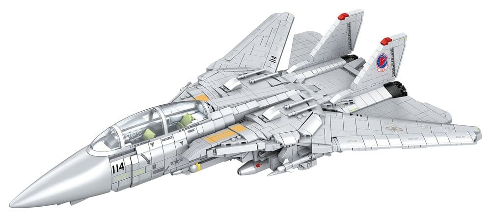 Top Gun Brick System Klemmbaustein Set Maverick's F-14A Tomcat Image 9