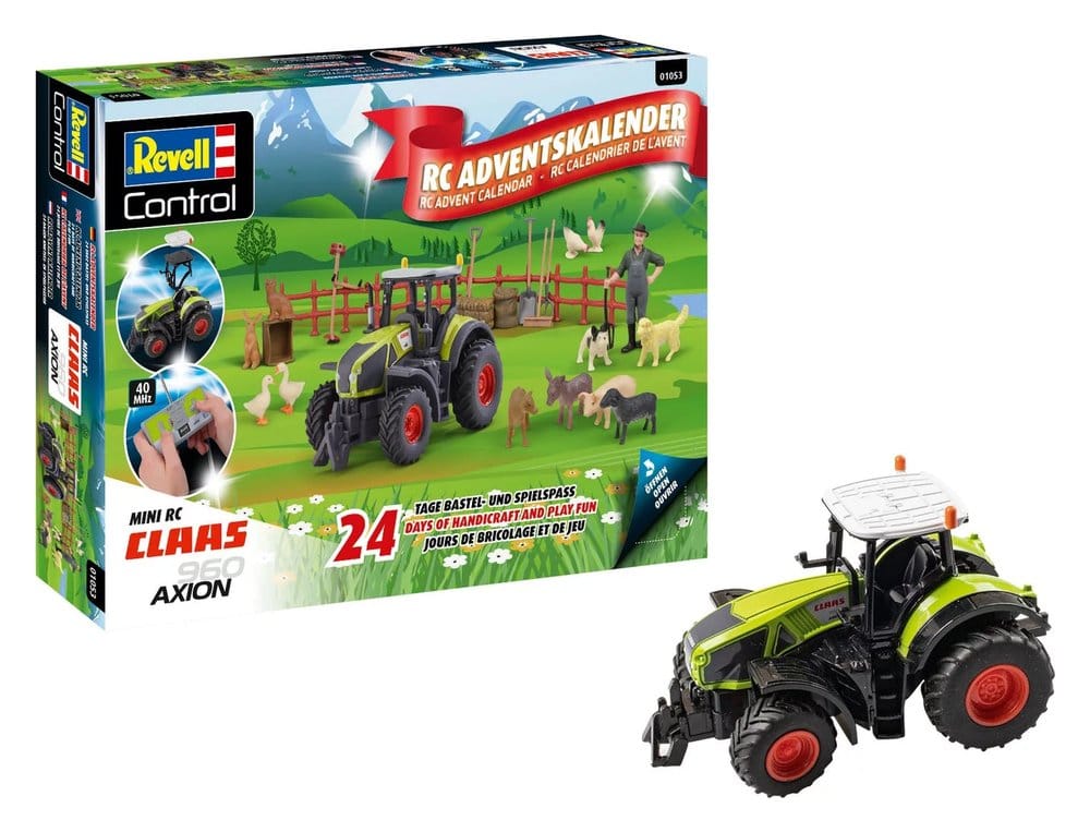 Claas Revell Control Adventskalender RC Traktor Axion 960 10 cm Image 1