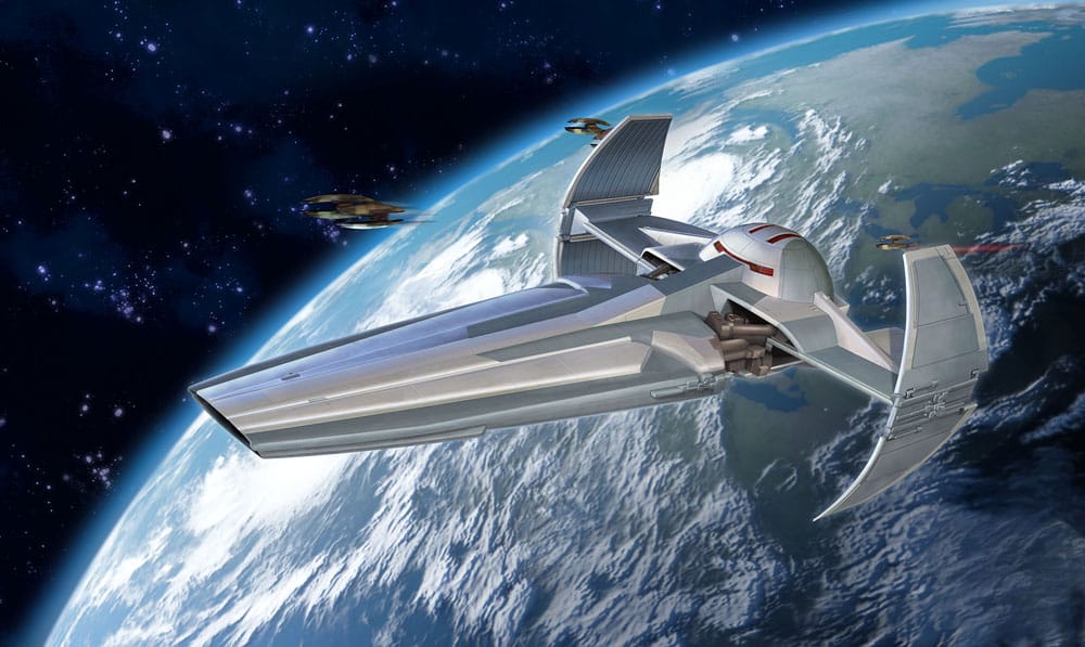 Star Wars Episode I Modellbausatz Geschenkset 1/120 Darth Maul's Sith Infiltrator 22 cm Image 9