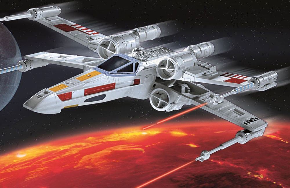 Star Wars Modellbausatz 1/57 X-wing Fighter 22 cm Image 8