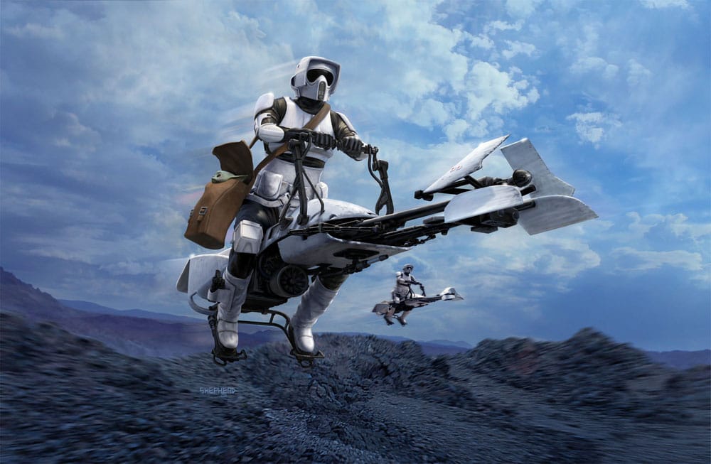 Star Wars Modellbausatz 1/12 Speeder Bike 26 cm Image 2