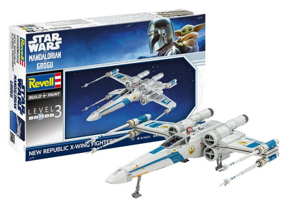 Star Wars The Mandalorian and Grogu Revell Modellbausatz 1/57 New Republic X-Wing Fighter 22 cm Image 2