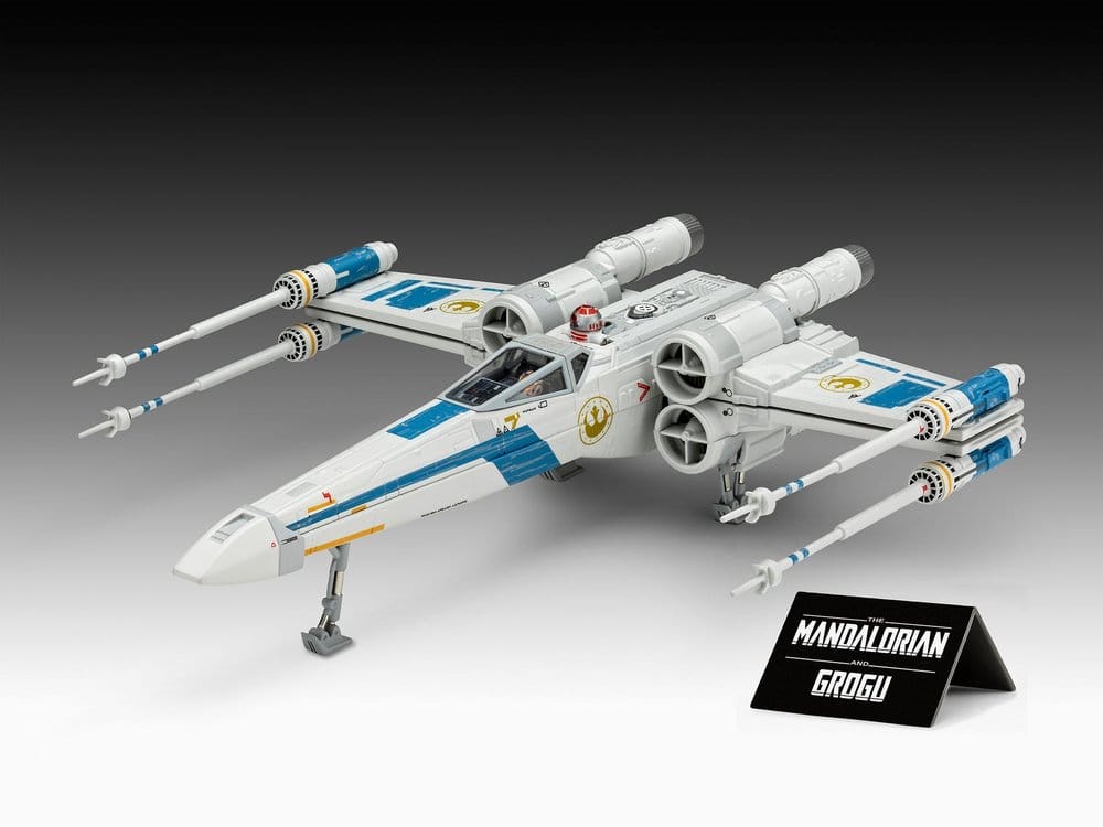 Star Wars The Mandalorian and Grogu Revell Modellbausatz 1/57 New Republic X-Wing Fighter 22 cm Image 9
