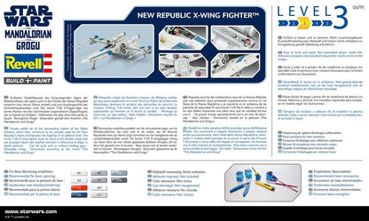 Star Wars The Mandalorian and Grogu Revell Modellbausatz 1/57 New Republic X-Wing Fighter 22 cm Image 12