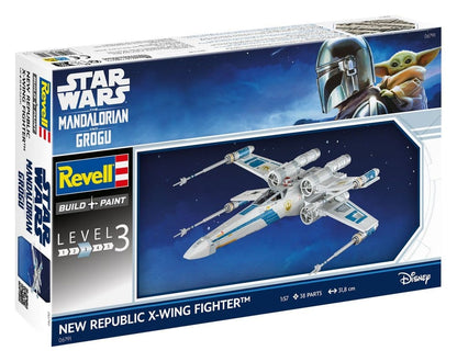 Star Wars The Mandalorian and Grogu Revell Modellbausatz 1/57 New Republic X-Wing Fighter 22 cm Image 13