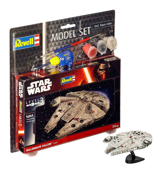 Star Wars Modellbausatz 1/241 Model Set Millennium Falcon 10 cm Image 1