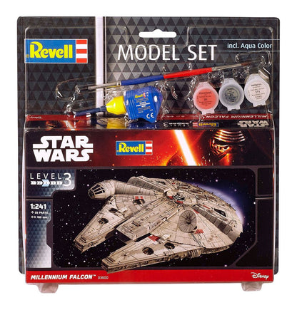 Star Wars Modellbausatz 1/241 Model Set Millennium Falcon 10 cm Image 3