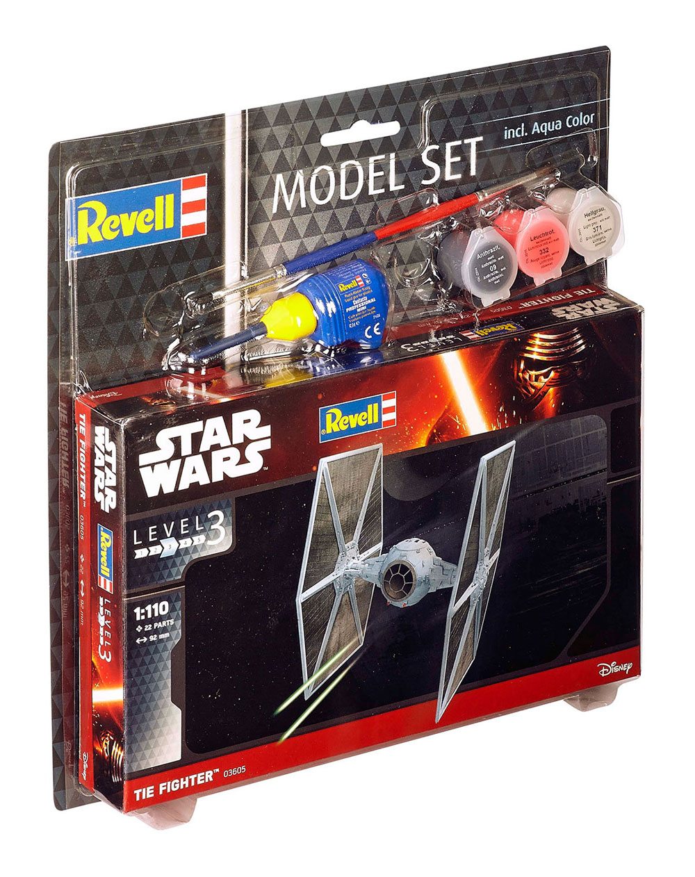 Star Wars Modellbausatz 1/110 Model Set TIE Fighter 9 cm Image 3