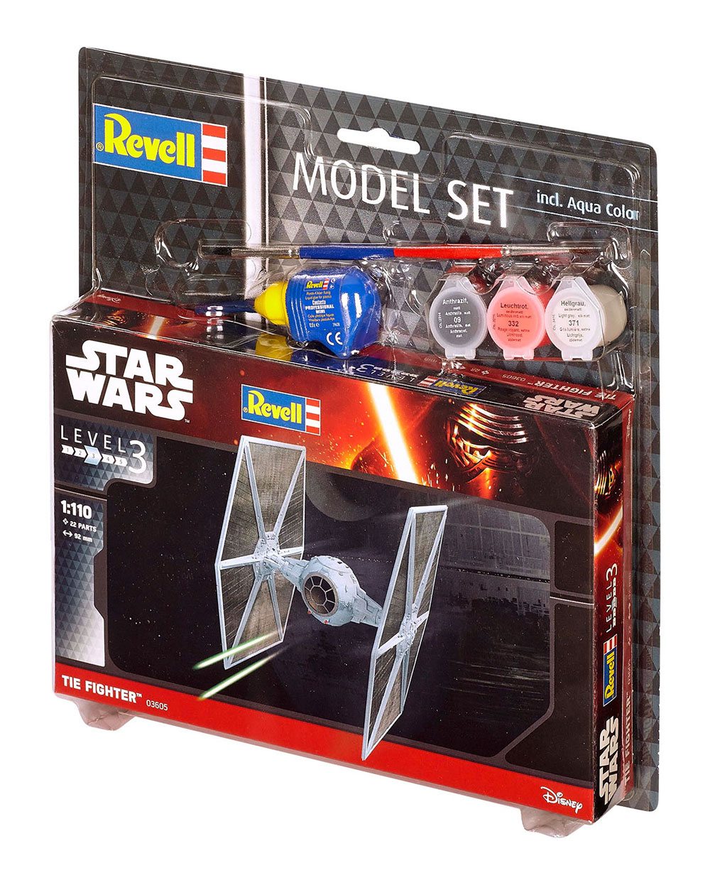 Star Wars Modellbausatz 1/110 Model Set TIE Fighter 9 cm Image 4