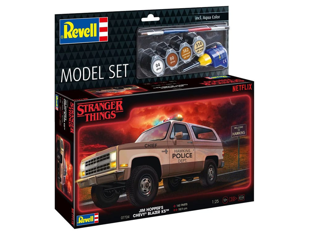 Stranger Things Modellbausatz-Set 1/25 1985 Chevrolet K5 Blazer (Aqua Color) 19 cm Image 4