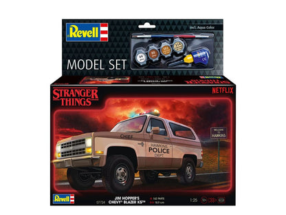 Stranger Things Modellbausatz-Set 1/25 1985 Chevrolet K5 Blazer (Aqua Color) 19 cm Image 5