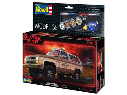 Stranger Things Modellbausatz-Set 1/25 1985 Chevrolet K5 Blazer (Aqua Color) 19 cm Image 6