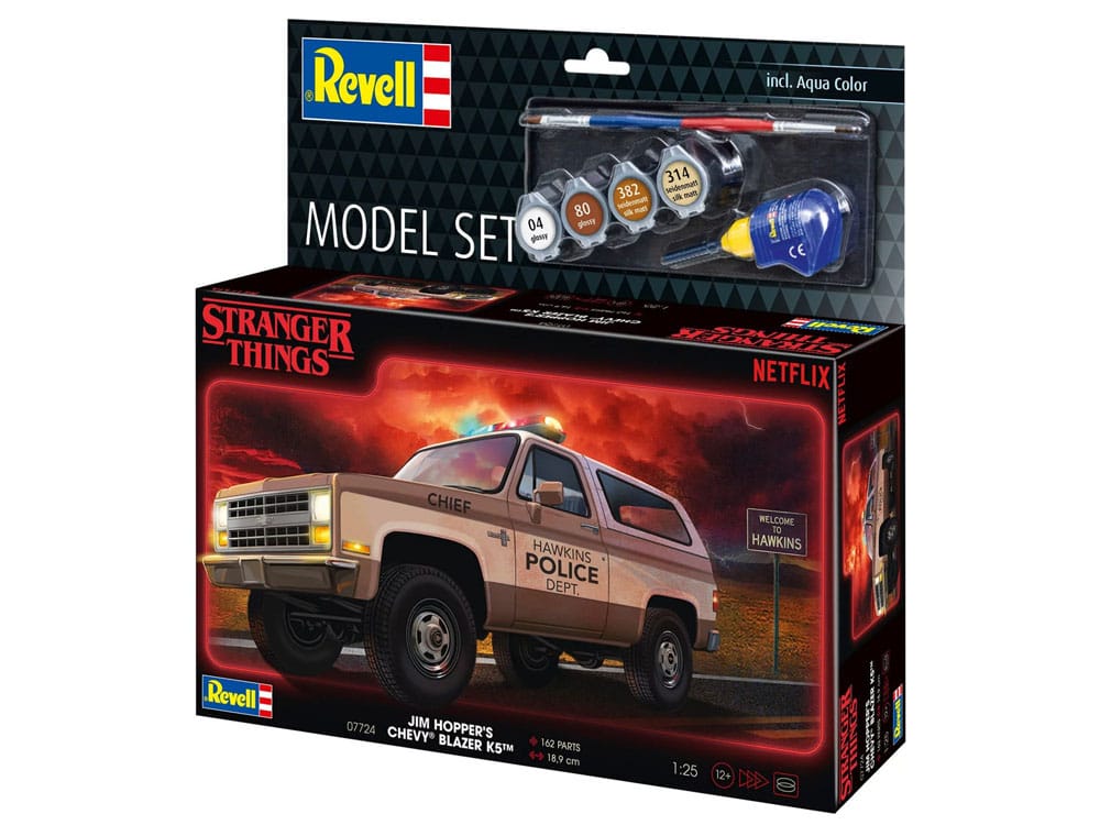 Stranger Things Modellbausatz-Set 1/25 1985 Chevrolet K5 Blazer (Aqua Color) 19 cm Image 6