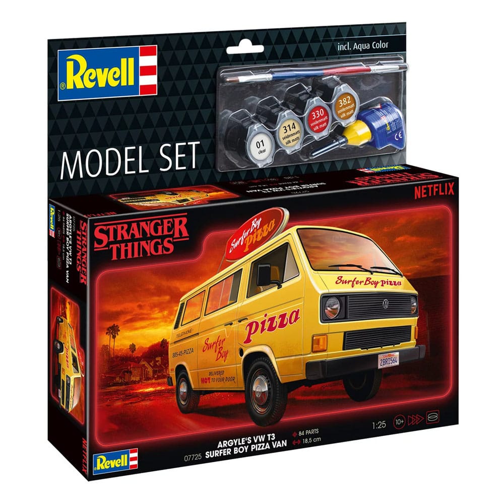 Stranger Things Modellbausatz-Set 1/25 VW T3 Bus Surfer Boy (Aqua Color) 19 cm Image 3